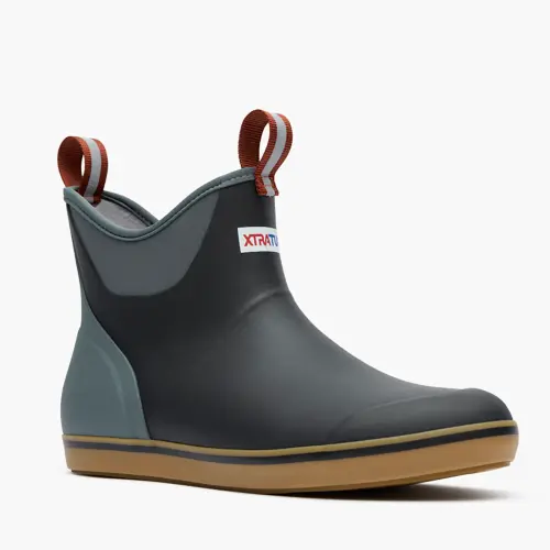 Men's Ankle Deck Boot Black Deep Storm