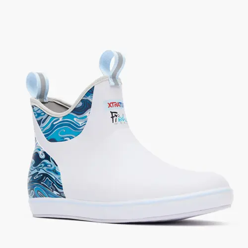 Women's Ankle Deck Boot White / Fishe Waters