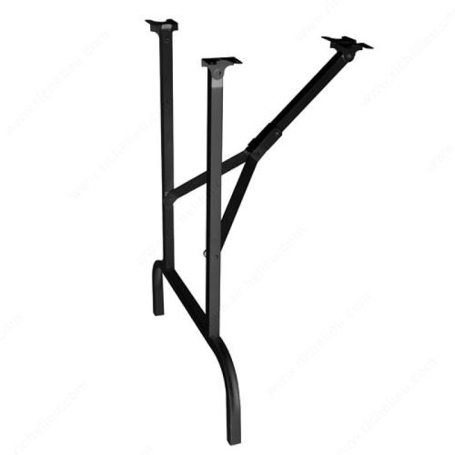 TABLE LEGS FOLDING 28-3/8" BLACK