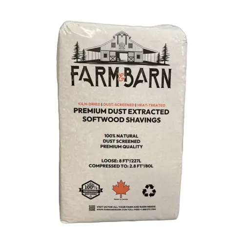 SHAVINGS WHITE 4 CUBIC FT BAG LOOSE PINE