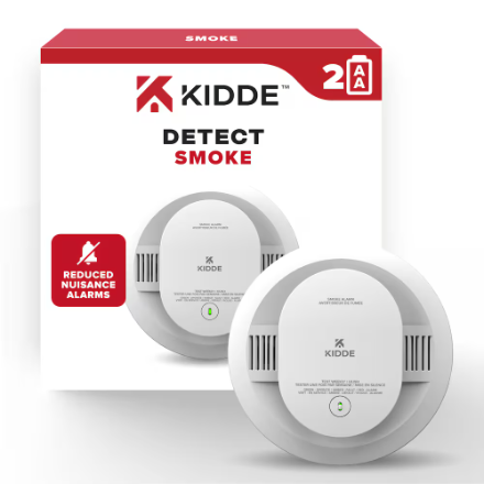 KIDDE SMOKE 20SDR-CA ALARM TWIN PACK 2 AA BATTERIES