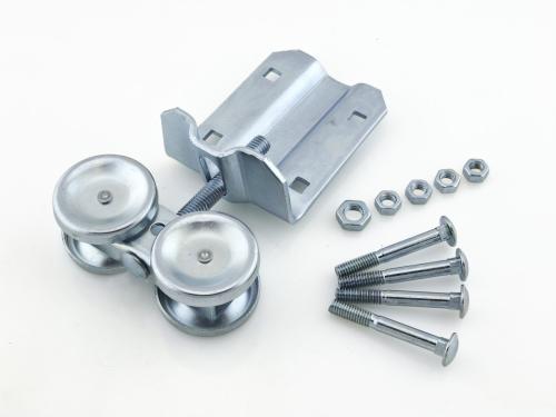 Dual Axis Box Rail Hanger with
Fixed Mounting Apron