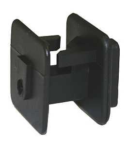 ELECT FENCE INSULATOR BLACK WOOD POST. 25BG