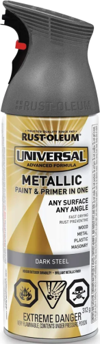 RUSTOLEUM UNIVERSAL PAINT DARK STEEL 340G