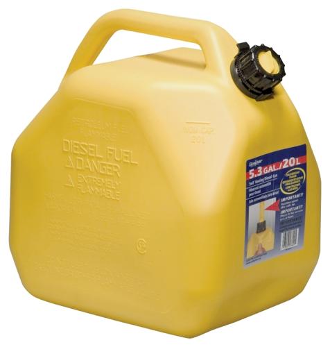 DIESEL CAN 20litre YELLOW 5.0 USG.