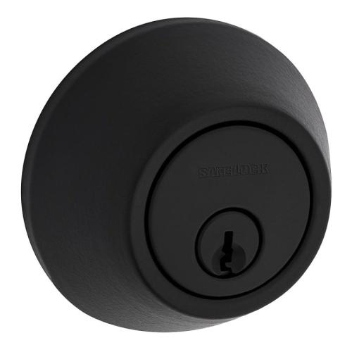 Weiser Single Cylinder Deadbolt Round 2 GRD Black