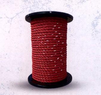 BEN-MOR ROPE POLY 3/8" RED HIGH VIS 250'