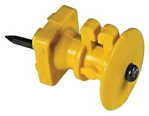 ELECT FENCE INSULATOR BLK WOOD POST. 25BG