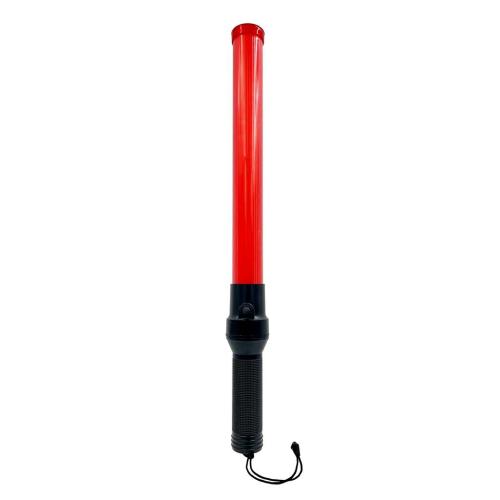 TRAFFIC SAFETY BATON 21" LED RED