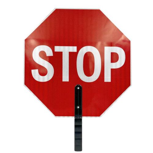 STOP/SLOW HAND-HELD TRAFFIC PADDLE 18"