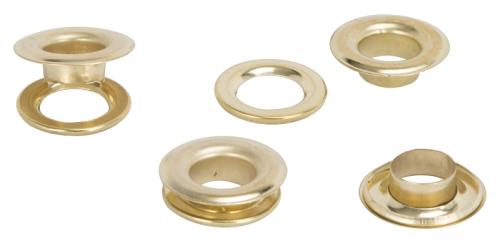 GROMMET 1/2" BRASS PLATED 25PK