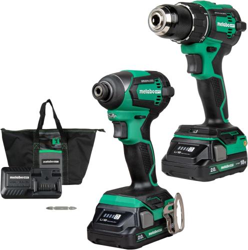 METABO 18V HAMMER DRILL/IMPACT DRIVER COMBO Li-ION 1.4AH BATTERY BRUSHLESS