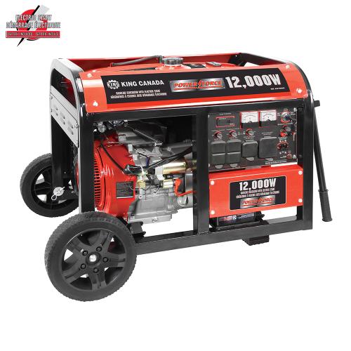 GENERATOR 12,000W ELECTRIC START & WHEEL KIT KING PORTABLE