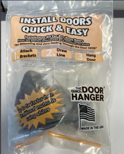 QUICK DOOR HANGER F/1 DOOR INCL.S 6 BRACKETS & SCREWS