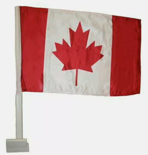 CANADA CAR FLAG 12x18" W/BRACKET