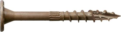 TIMBER SCREW 3" DOUBLE BARRIER COATING & T40 WASHER HEAD COLOUR:TAN
