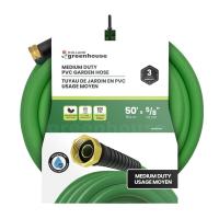 5/8" X 50' GH PVC MEDIUM DUTY WATER HOSE