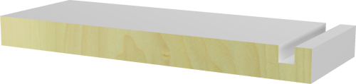 3/4 X 8 1/4 X 60 SOLID PRIMED GROOVED POPLAR RISER FOR 3/4" TREADS