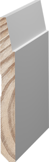 9/16 X 7-1/4 X 16 FT PFJ BEVELED BASEBOARD