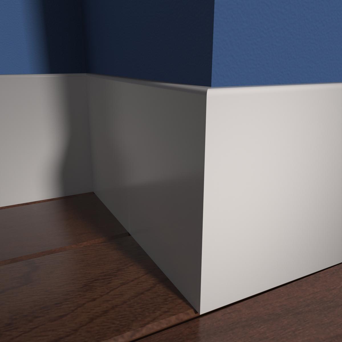 Baseboard 316 9/16 X 7-1/4 X 16 FT PFJ SANITARY BASEBOARD - Next Day Moulding Doors ...
