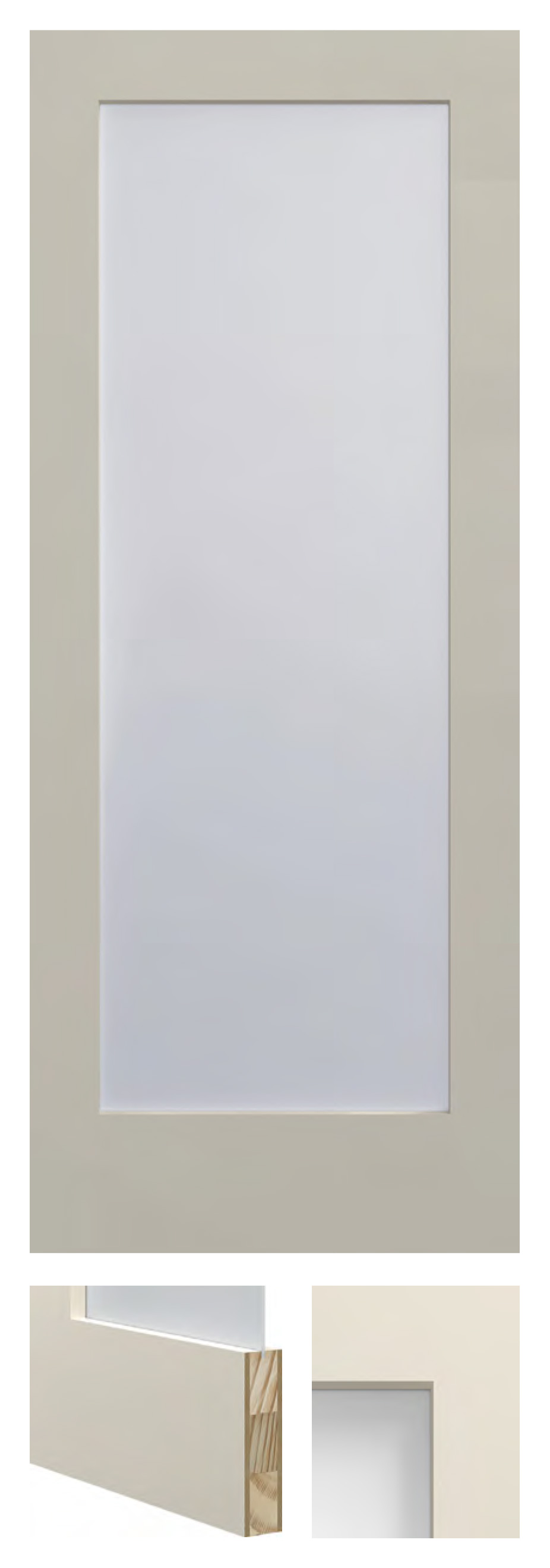 1 Lite White Laminate Glass Shaker - PR-1501SWL