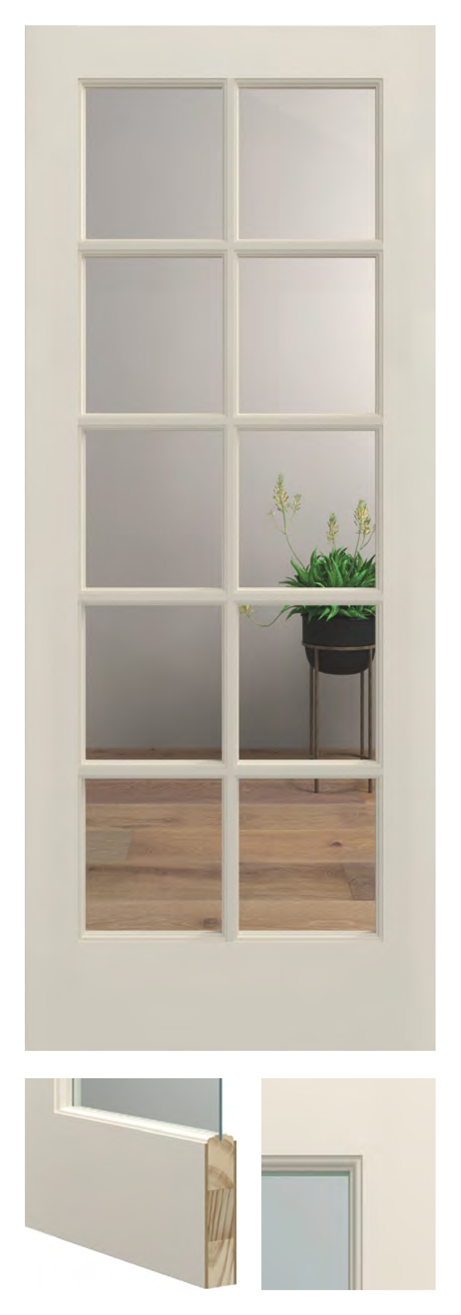 10 Lite Clear Glass Ovolo - PR-1510