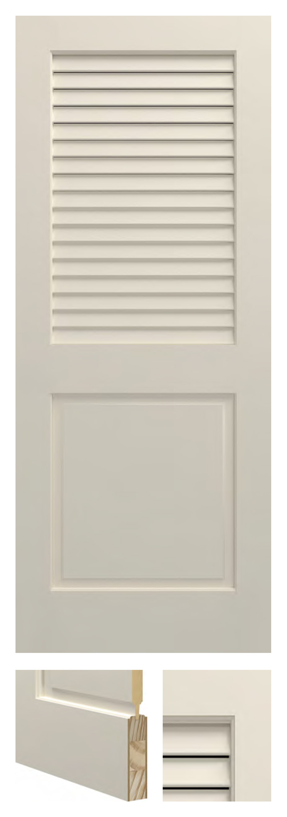2 Panel Plantation Louvered - PR-732-PL