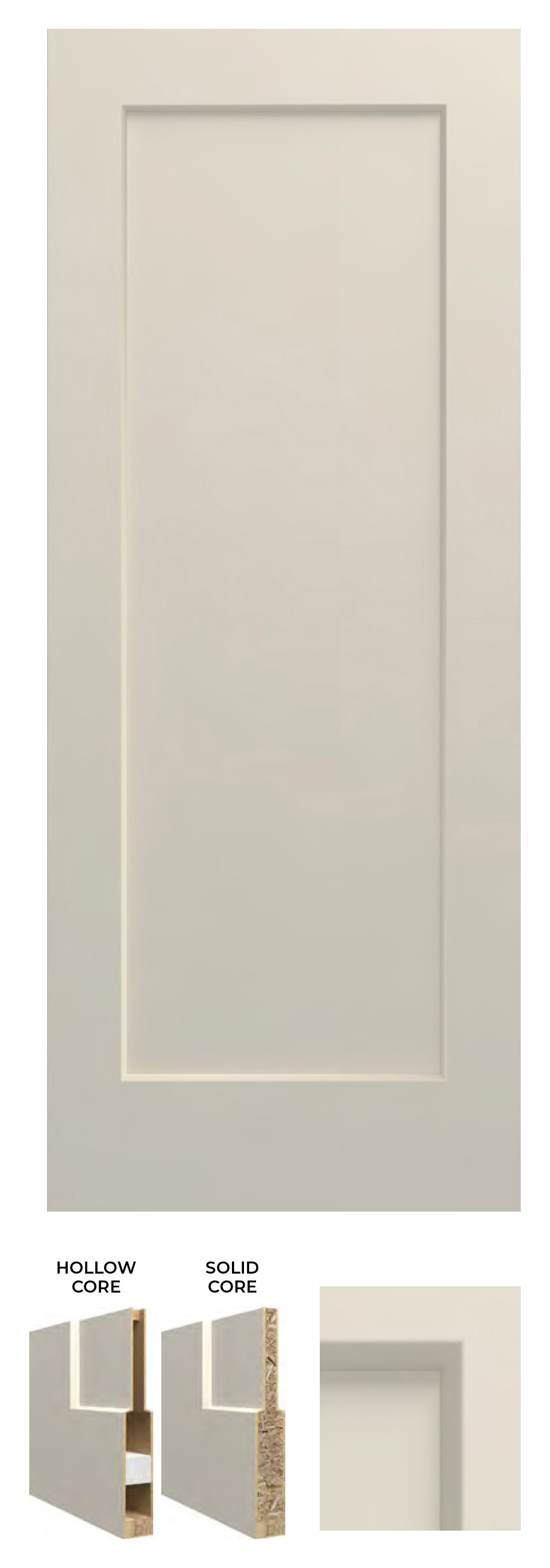 1 Panel Flat Craftsman - Madison