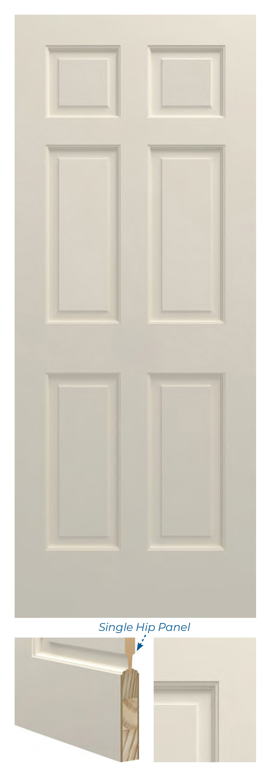 6 Panel Raised Ovolo &ndash; PR-66RP