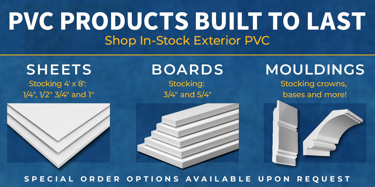 PVC Products Built to Last - Shop In-Stock Exterior PVC