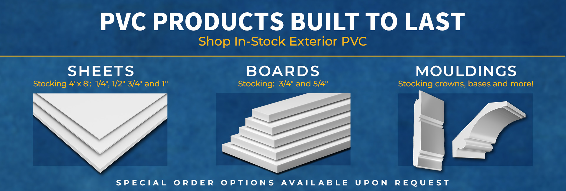PVC Products Built to Last - Shop In-Stock Exterior PVC