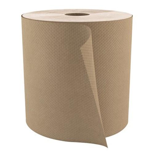 Roll Paper Towels - 1-Ply - Natural - 6 Rolls/Carton