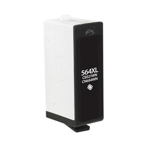 Remanufactured High Yield Black Ink Cartridge (Alternative for HP CB321WN, CN684WN, 564XL)