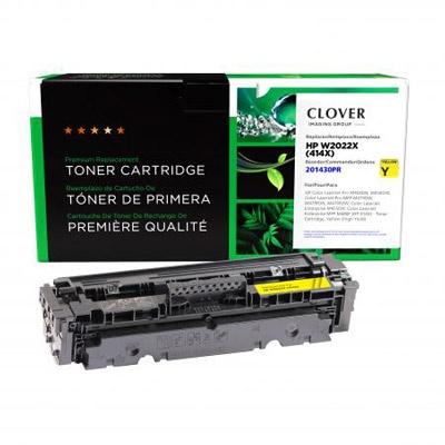 Remanufactured High Yield Yellow Toner Cartridge (Reused OEM Chip) for HP 414X (W2022X)
