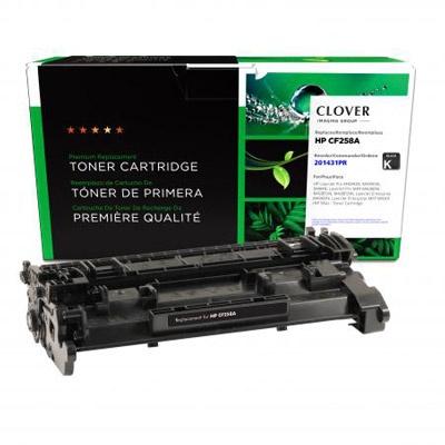 Remanufactured Toner Cartridge (Reused OEM Chip) for HP 58A (CF258A) - Black - Each