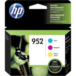 HP 952 Ink Cartridge - Cyan, Yellow, Magenta - 700 Pages Cyan, 700 Pages Yellow, 700 Pages Magenta - 3 / Pack