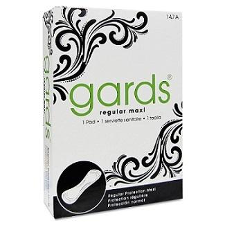 Gards Vended Sanitary Napkins #4, 250 Individually Boxed Napkins/Carton