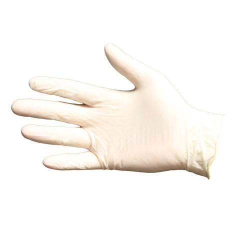 Disposable Latex Powder Free Exam Gloves, Medium, Natural, 100/box