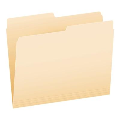 File Folders - Letter Size - Manila - 1/3 Cut - 100/Box