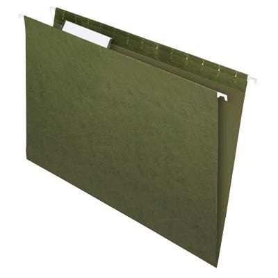 Island® Brand Hanging Folders, Legal Size, Standard Green, 1/3 Cut, 25/Box