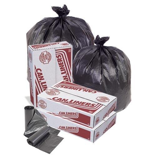 Trash Can Liners - 24 x 33 - 8 Mic - Black - 1000/case