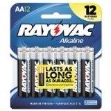 Alkaline Batteries, AA, 12/Pack