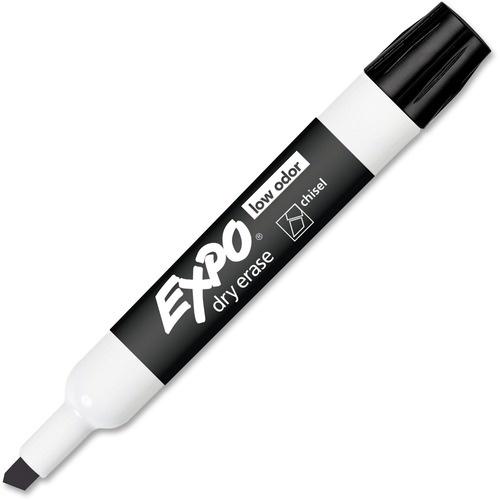 Expo Low-Odor Dry Erase Chisel Tip Marker, Black, 1/each