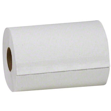 Paper Towels - Hardwound - 8" X 800' - White - 1-Ply - 6 Rolls/Carton