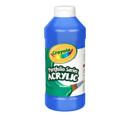 Crayola - Portfolio Series Acrylic Paint - Brilliant Blue Purple - 16 oz - 1/Each