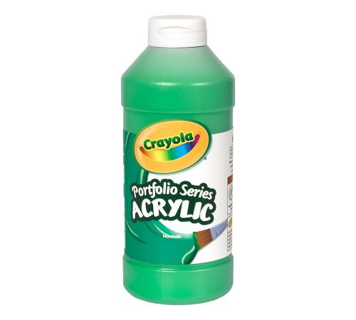 Crayola - Portfolio Series Acrylic Paint - Light Green - 16 oz - 1/Each