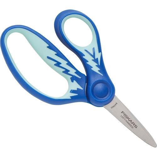 Fiskars Softgrip Left-handed Pointed Kids Scissors - 5" Overall Length - Left - Pointed Tip - Multi - 1/Each