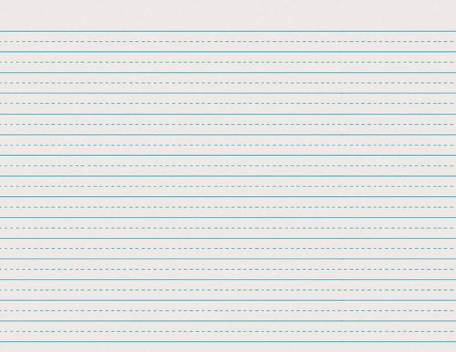 Pacon - Newsprint Handwriting Paper - Alternate Dotted - Grade 3 - 1/2"x1/4" Ruled Long - 11"x 8-1/2" - 500 Sheets