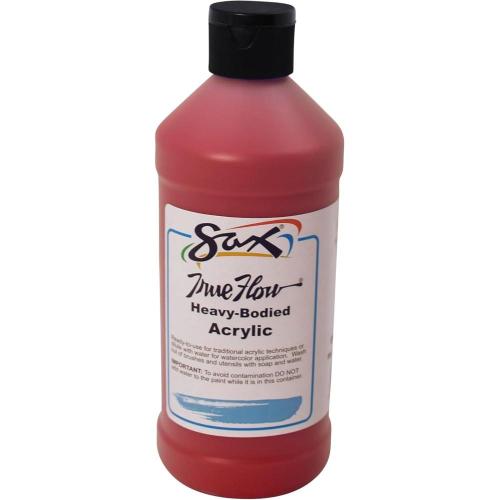 Sax True Flow Acrylic Paint - Heavy Bodied - Bright Red - 16 Fl Oz. - 1/Each