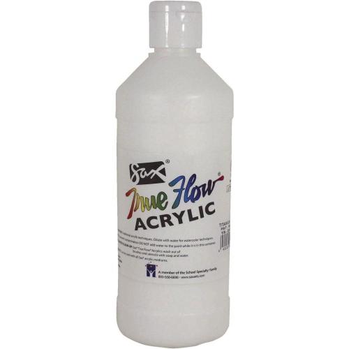 Sax True Flow Acrylic Paint - Heavy Bodied - Titanium White - 16 Fl Oz. - 1/Each